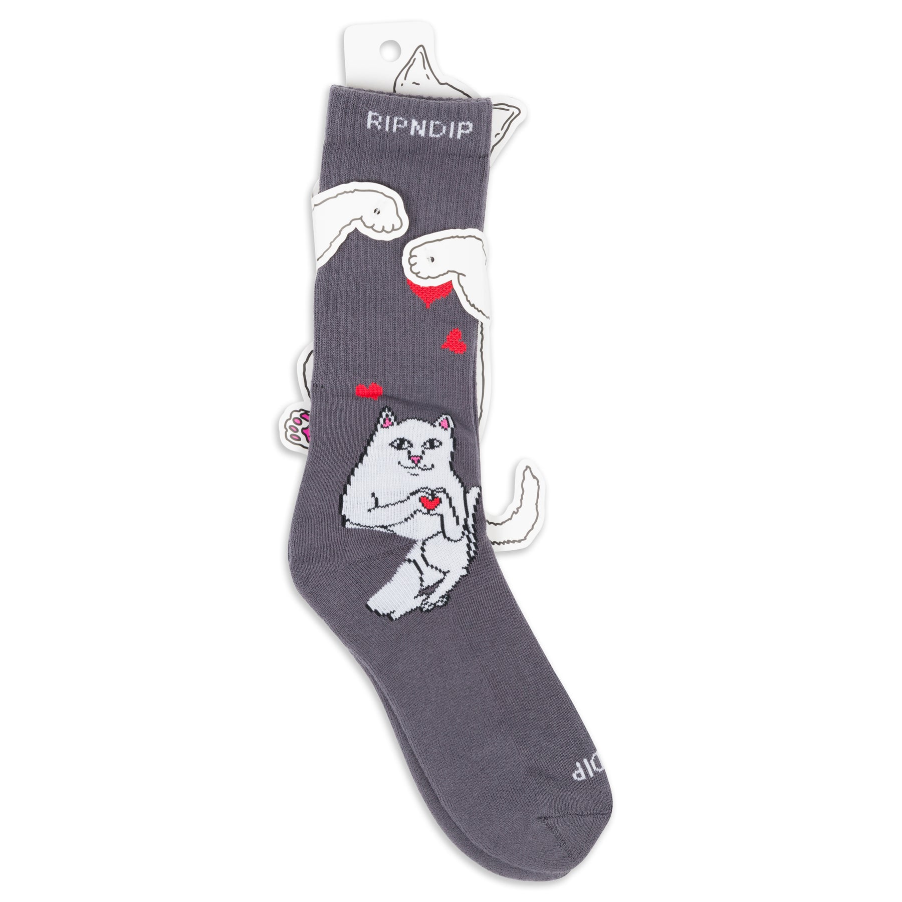 Nermal Loves Socks (charcoal)