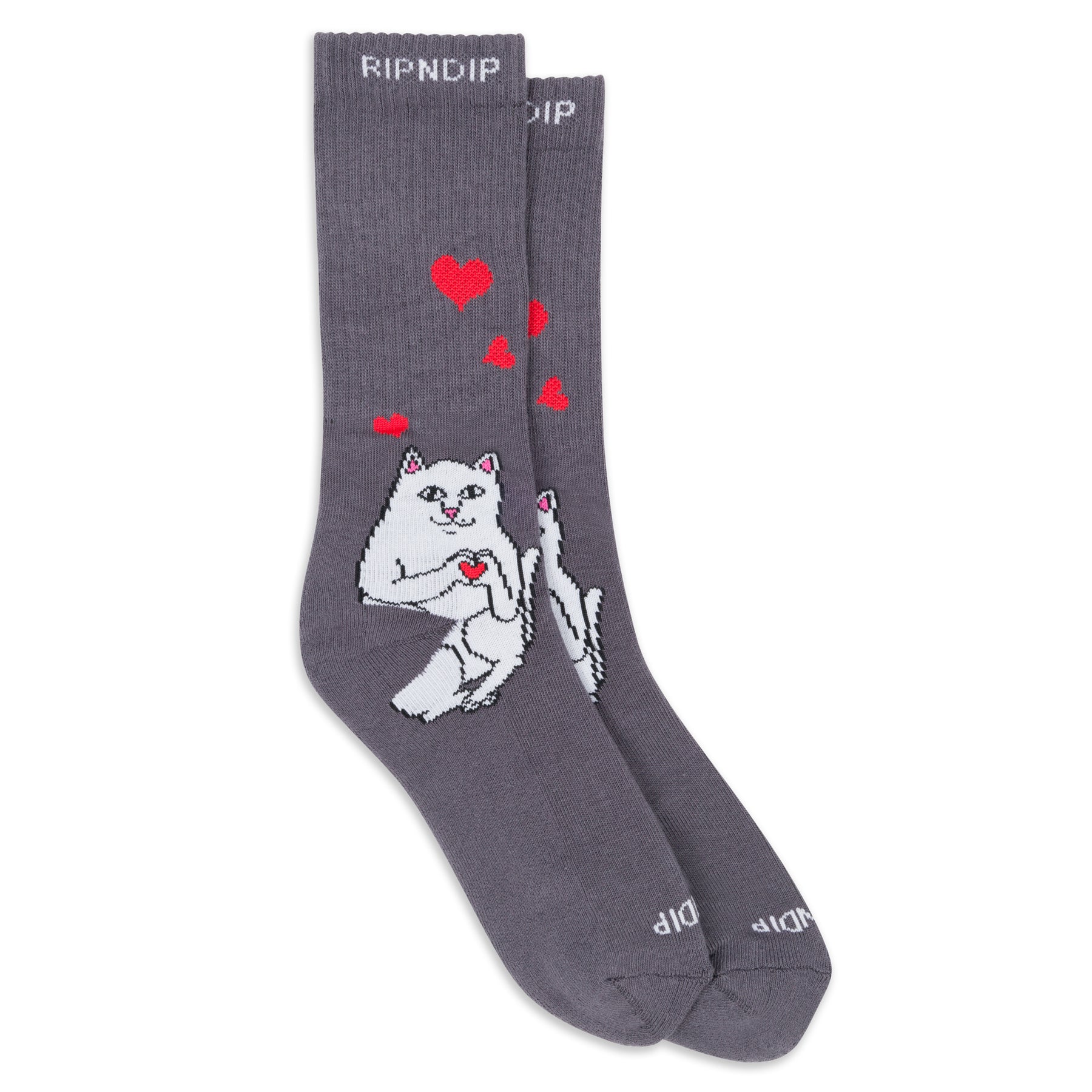 Nermal Loves Socks (charcoal)