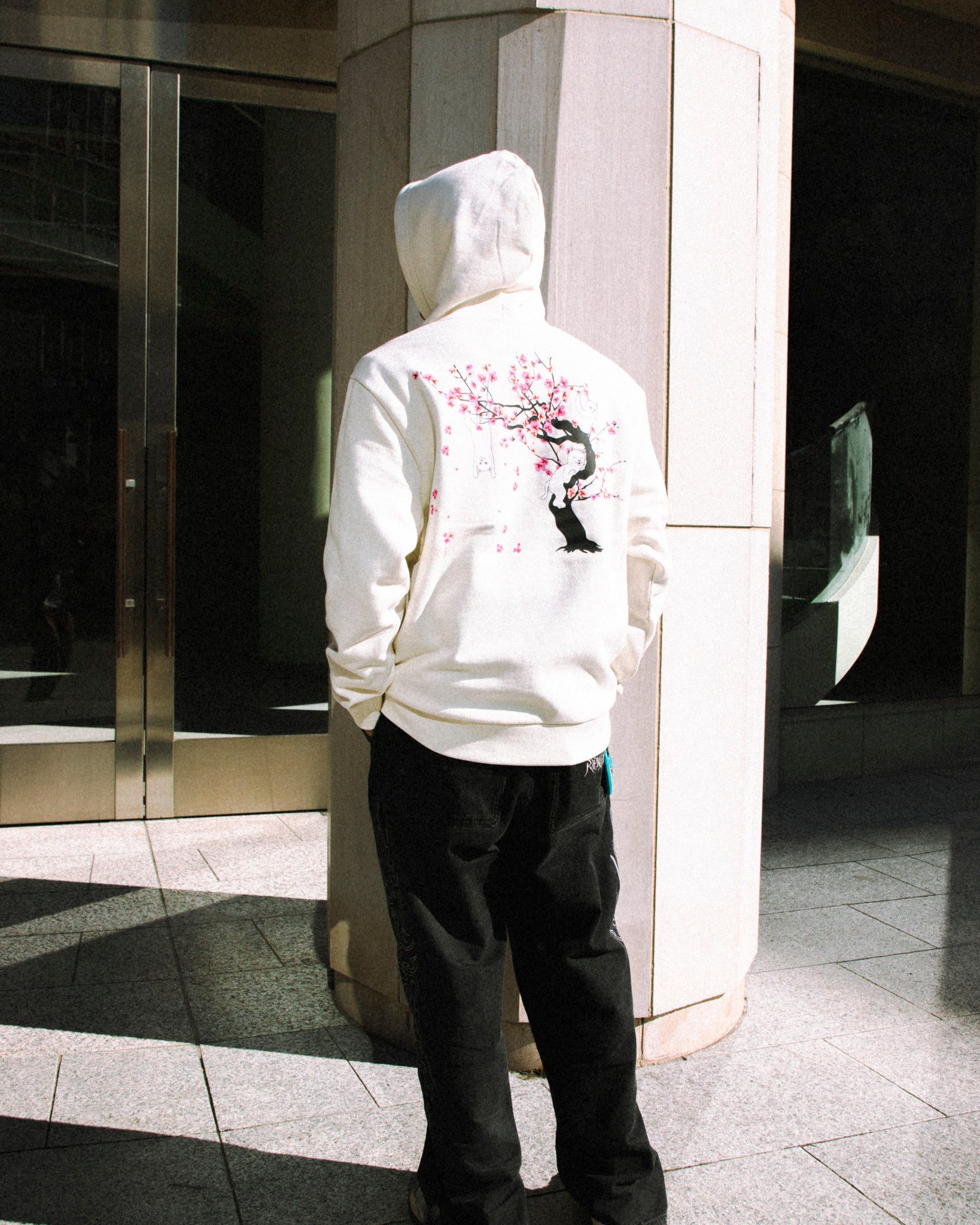 CHERRY BLOSSOM HOODIE (BONE)