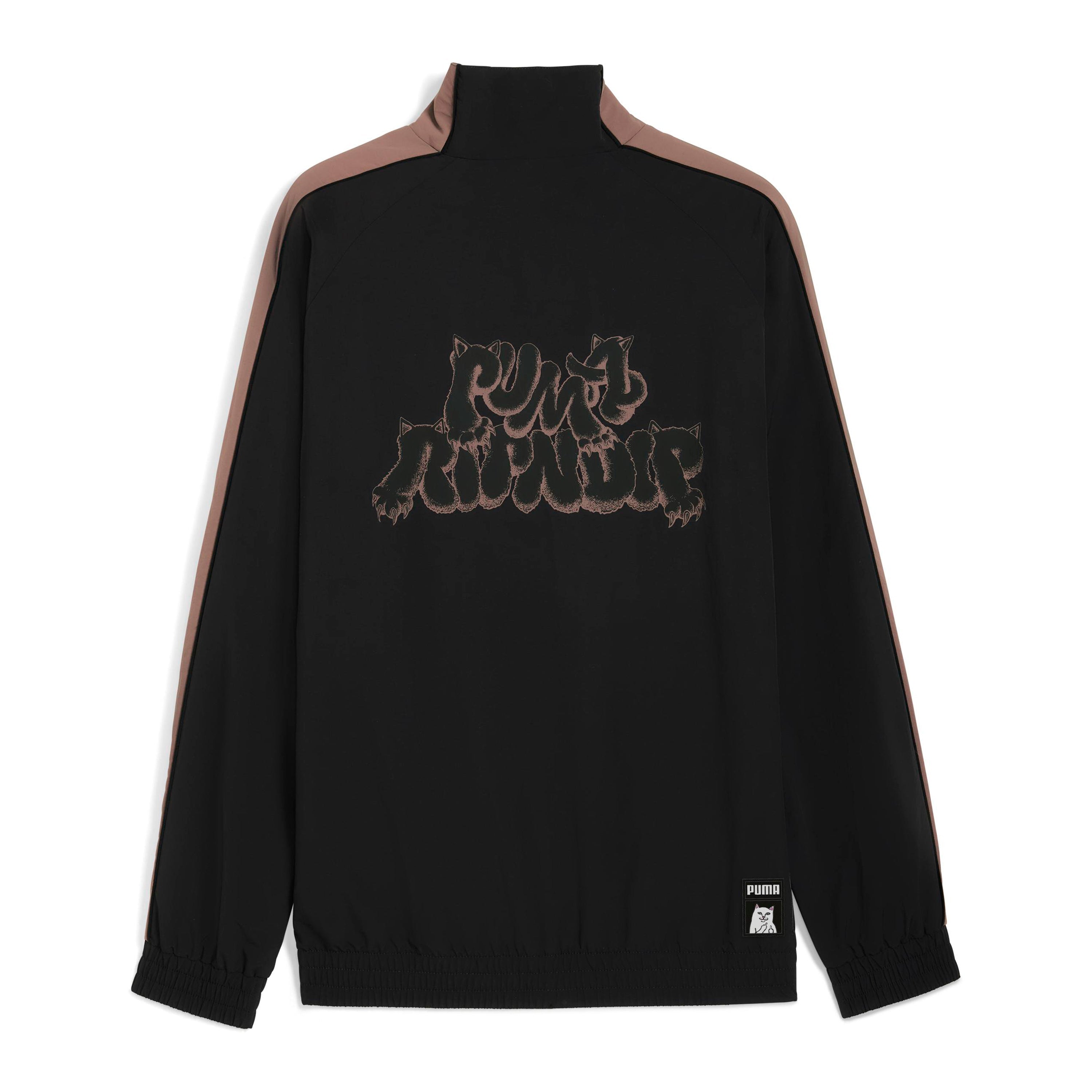 PUMA × RIPNDIP T7 OVERSIZED TRACK JACKET (BLACK)