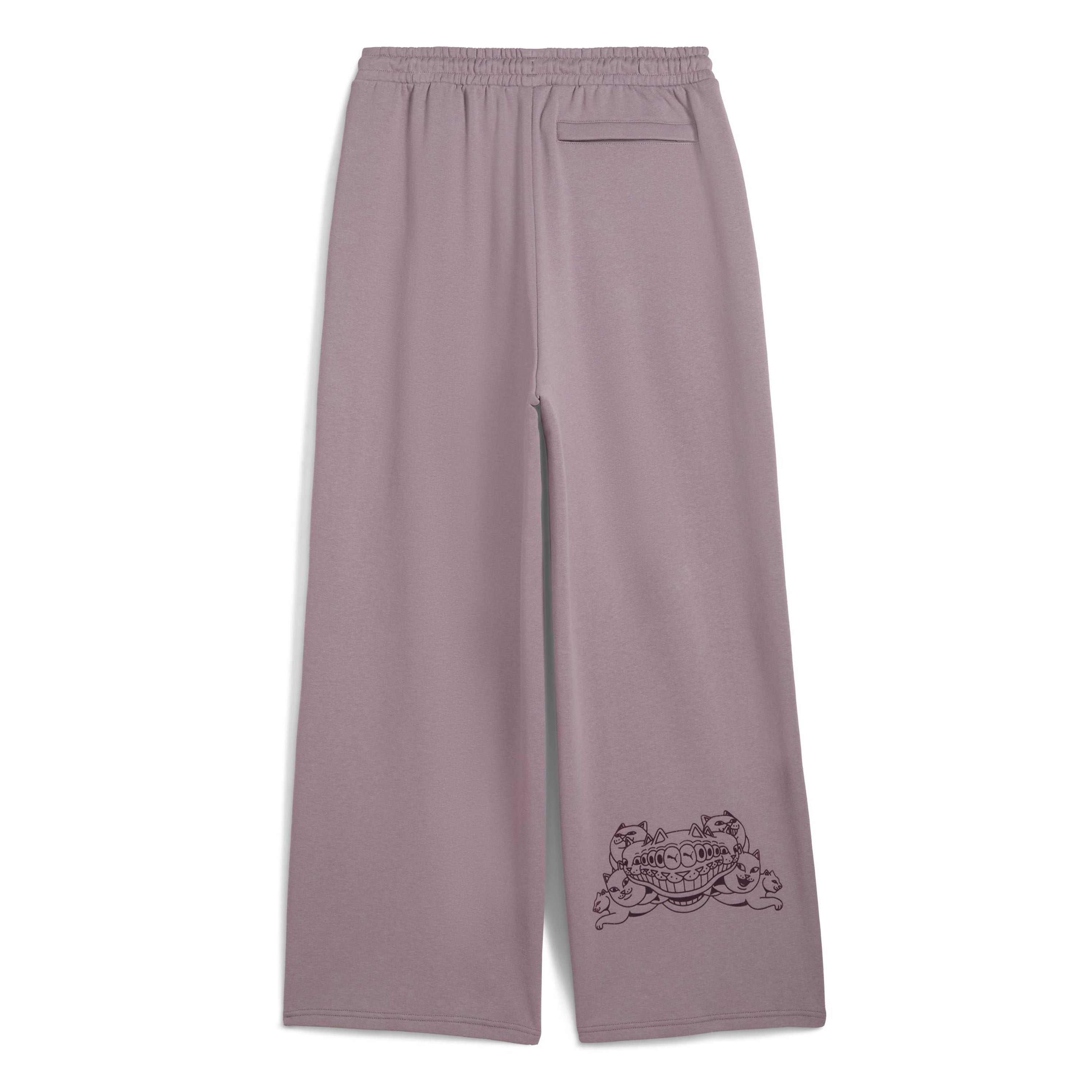PUMA × RIPNDIP OVERSIZED WIDE PANTS (PLUM JAM)