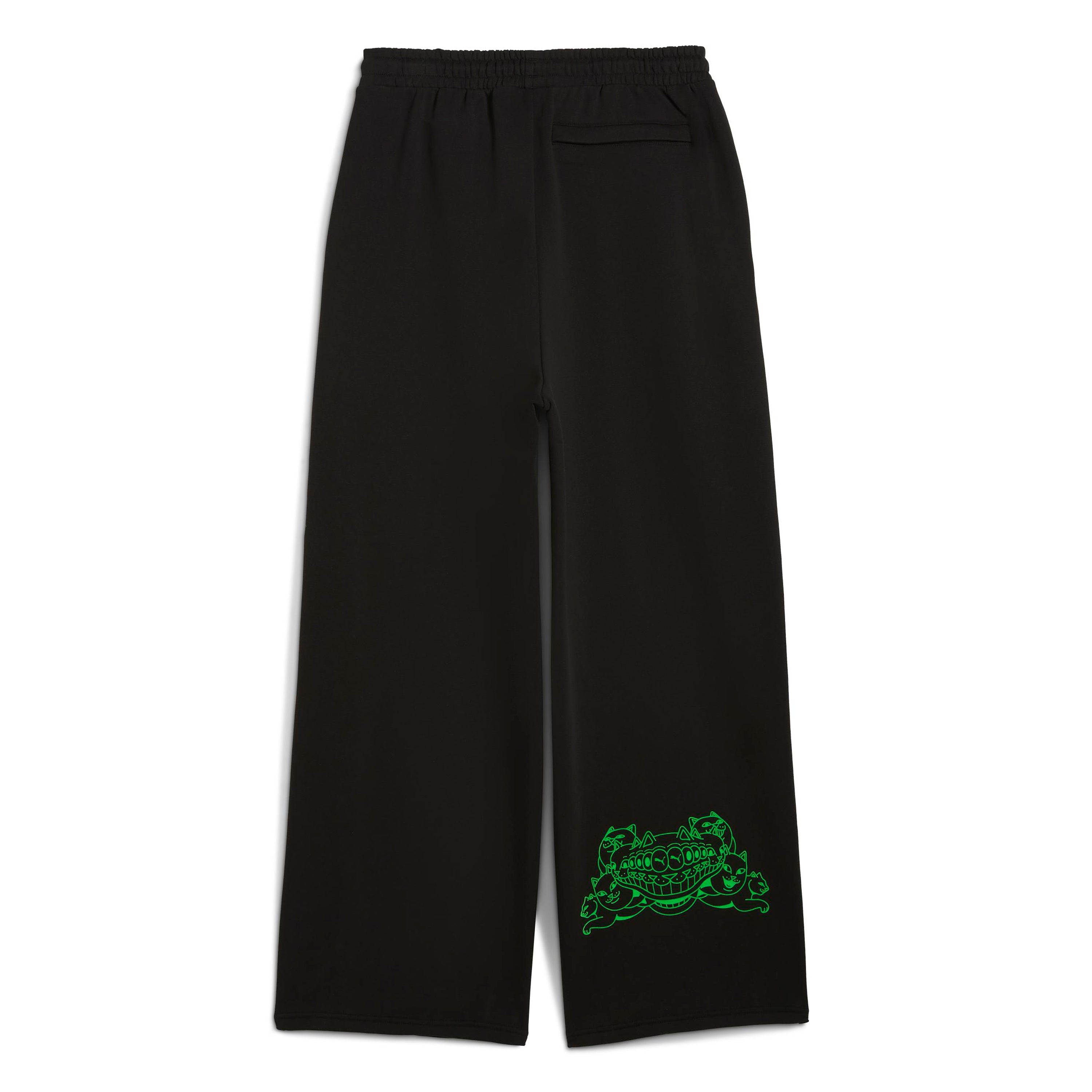 PUMA × RIPNDIP OVERSIZED WIDE PANTS (BLACK)