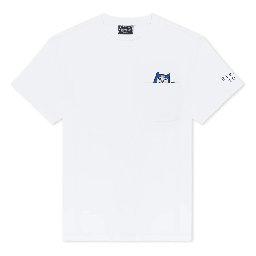 LORD NINJA POCKET TEE (WHITE) – RIPNDIP JAPAN