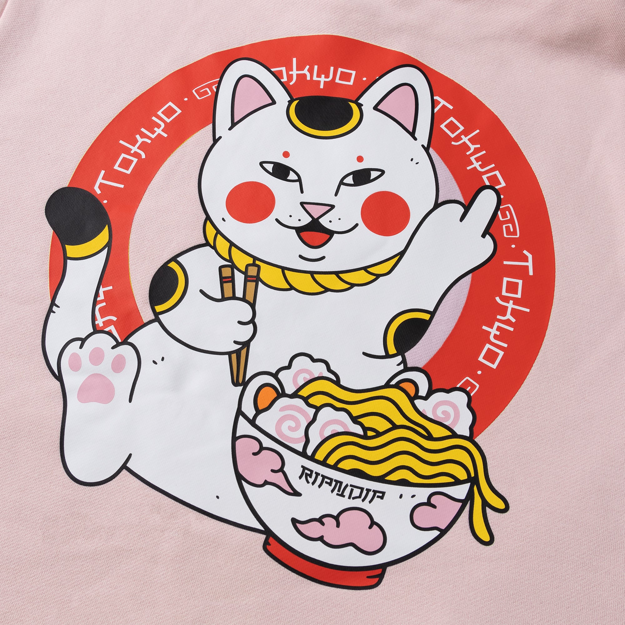 LUCKY NERM TOKYO HOODIE (DUSTY PINK)
