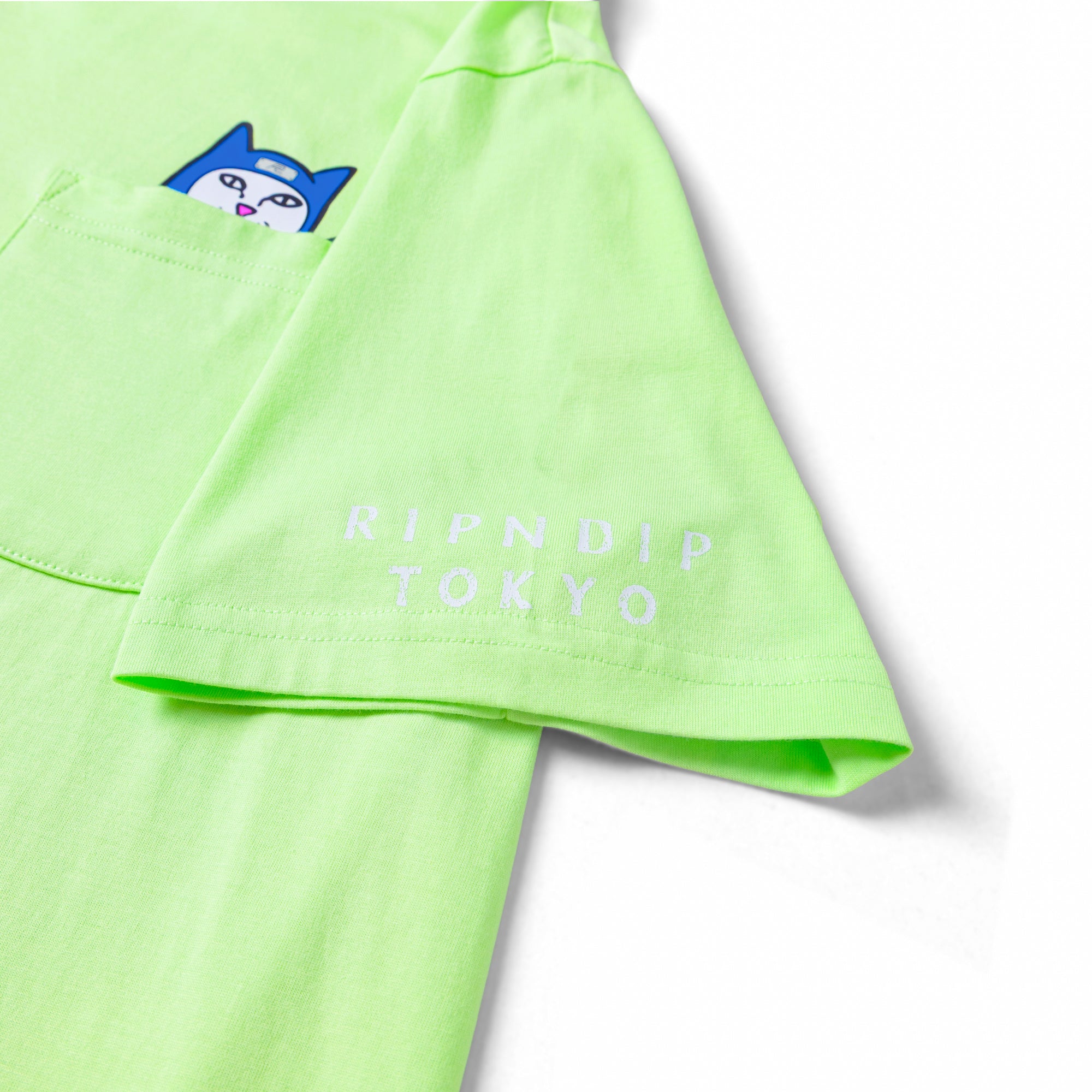 LORD NINJA POCKET TEE (LIME GREEN)