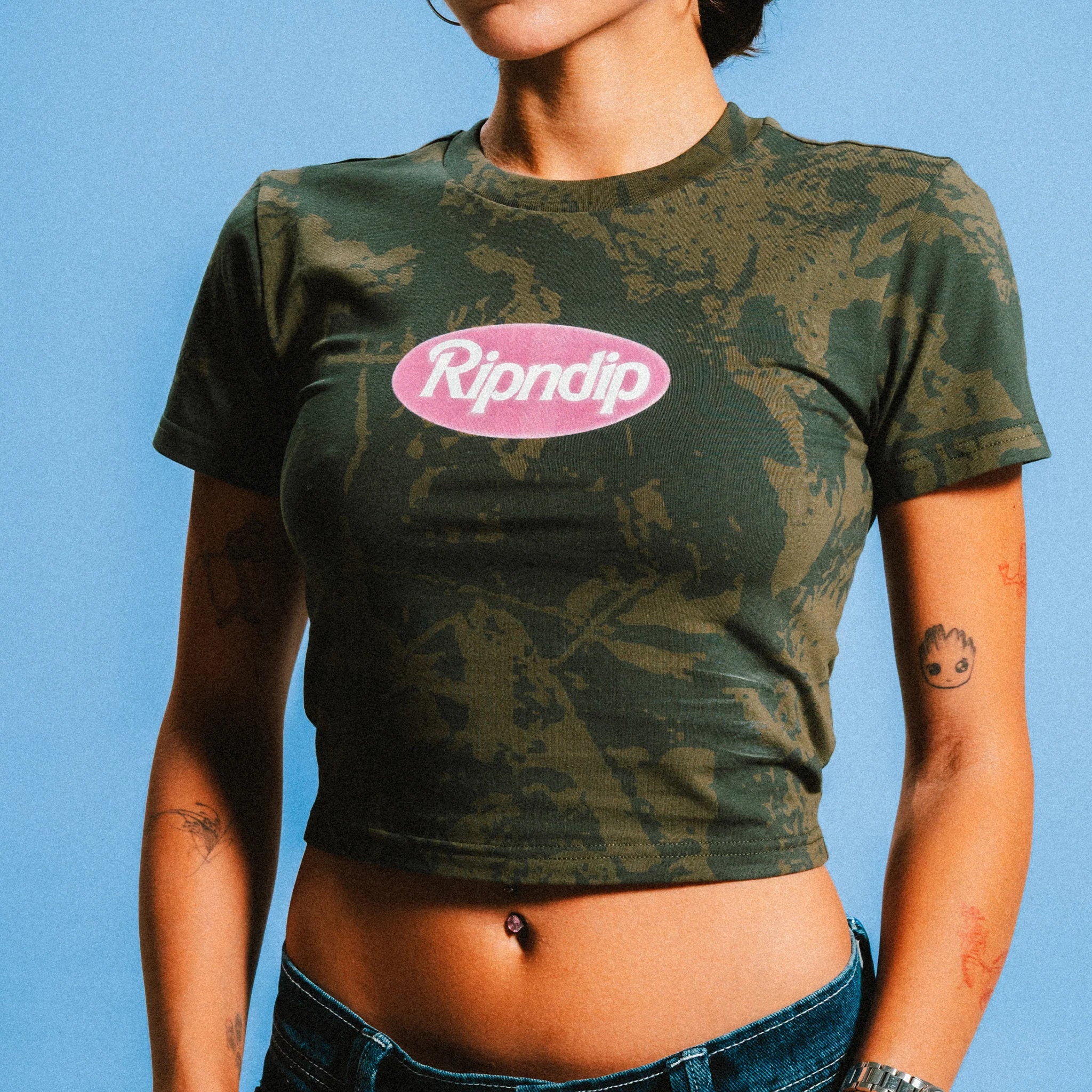 OUT HERE TOUR CROPPED BABY TEE
