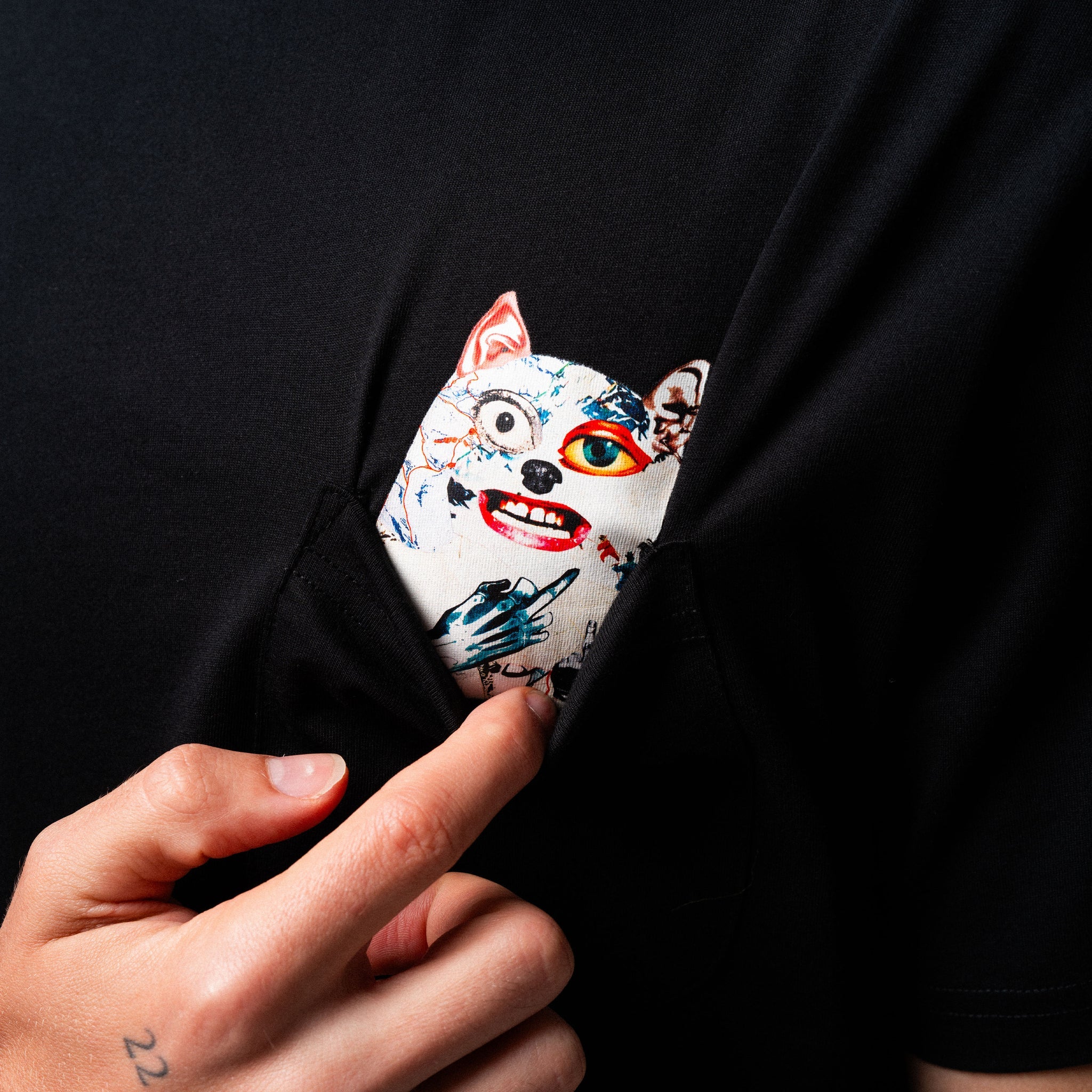 LORD NERMAL COLLAGE POCKET TEE