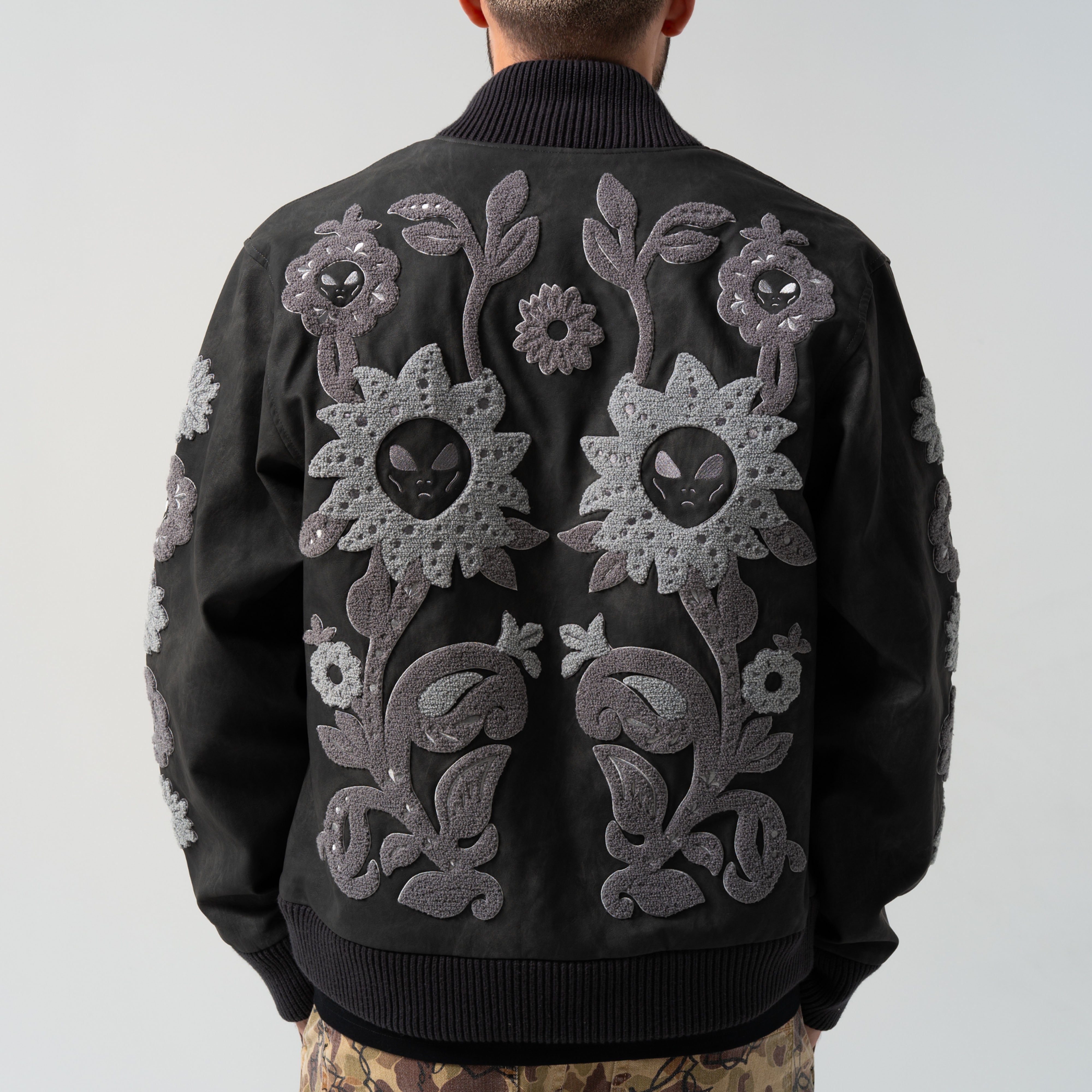 SPACE GARDEN VARSITY JACKET