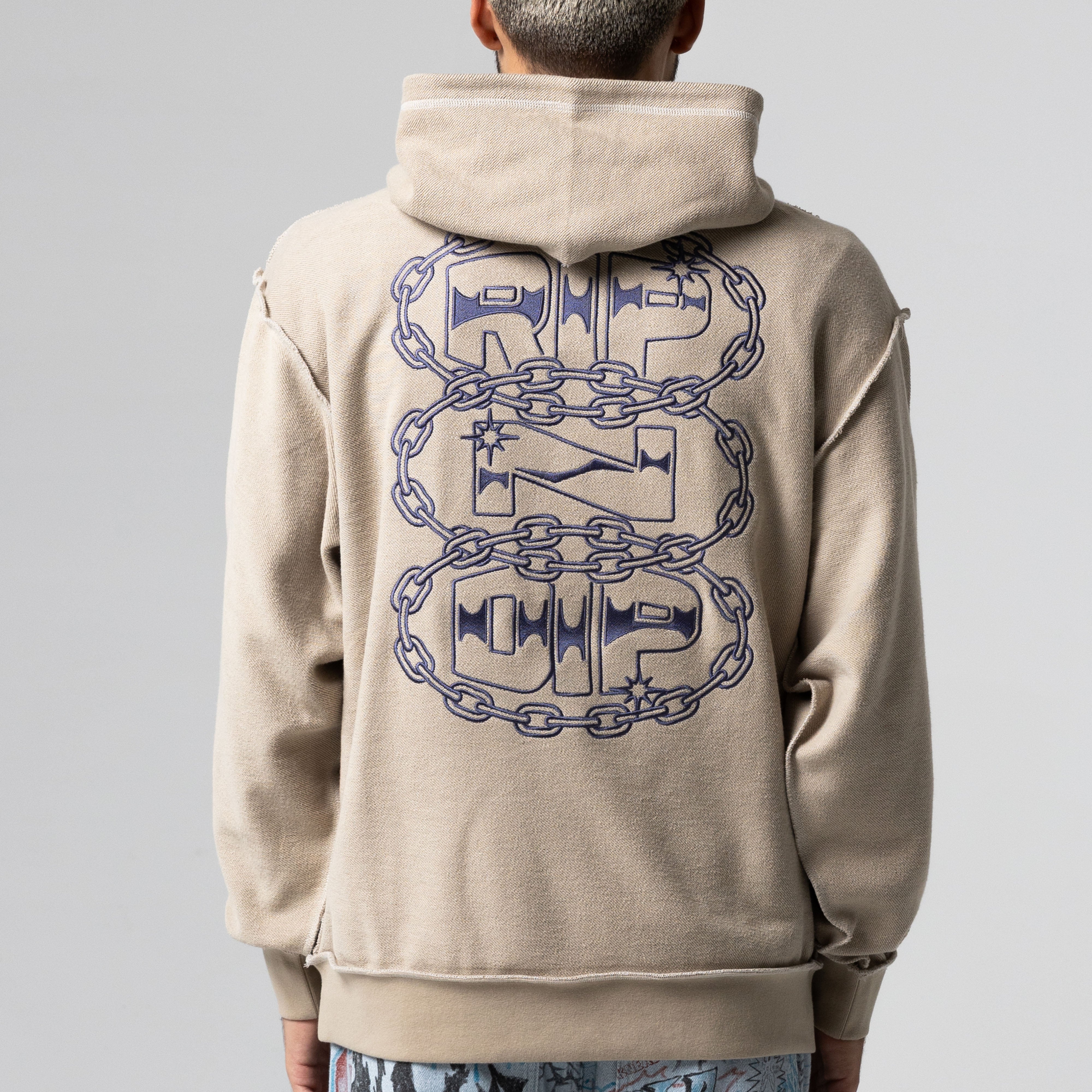 LINKED UP REVERSE STITCHED HOODIE