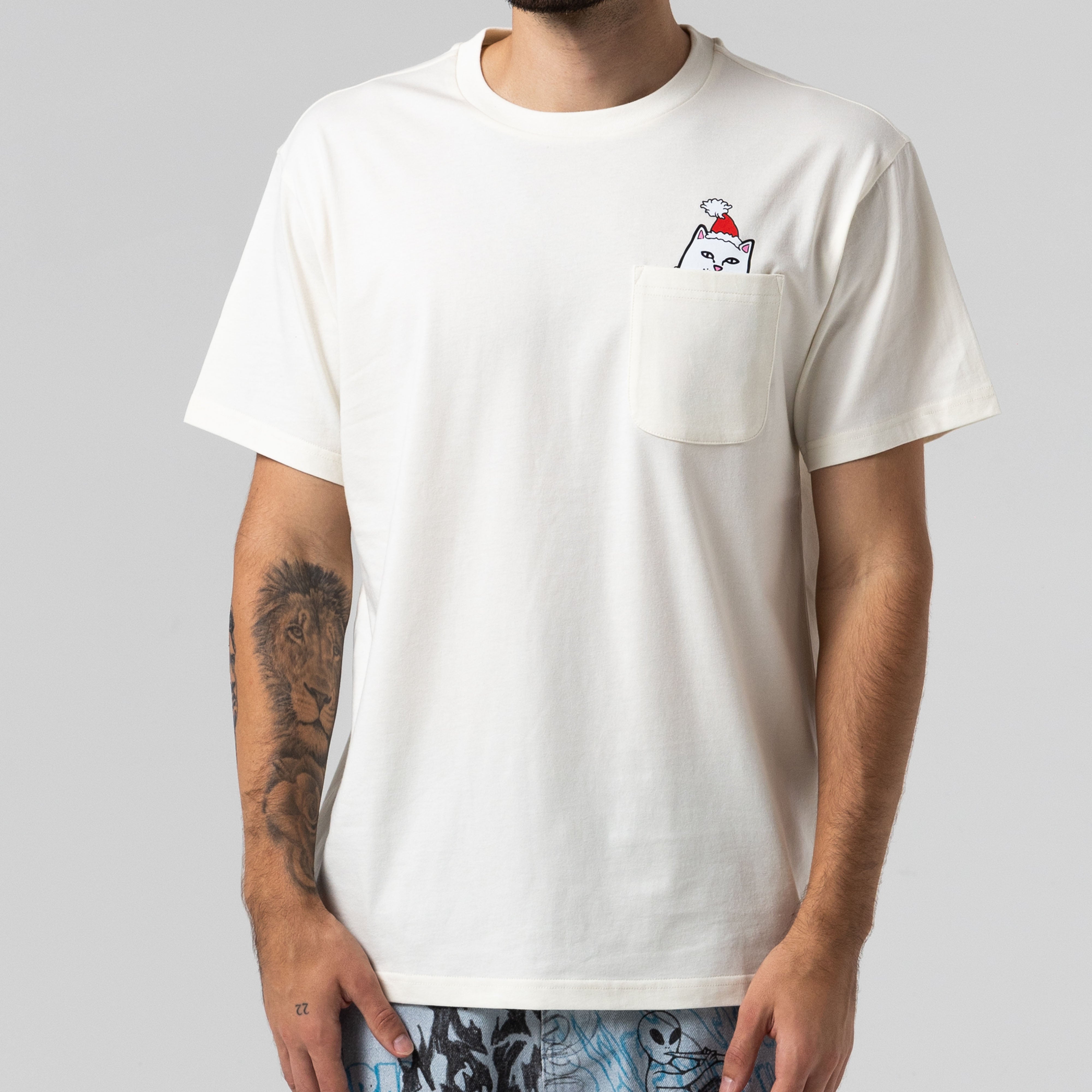 LORD SANTA POCKET TEE (BONE)