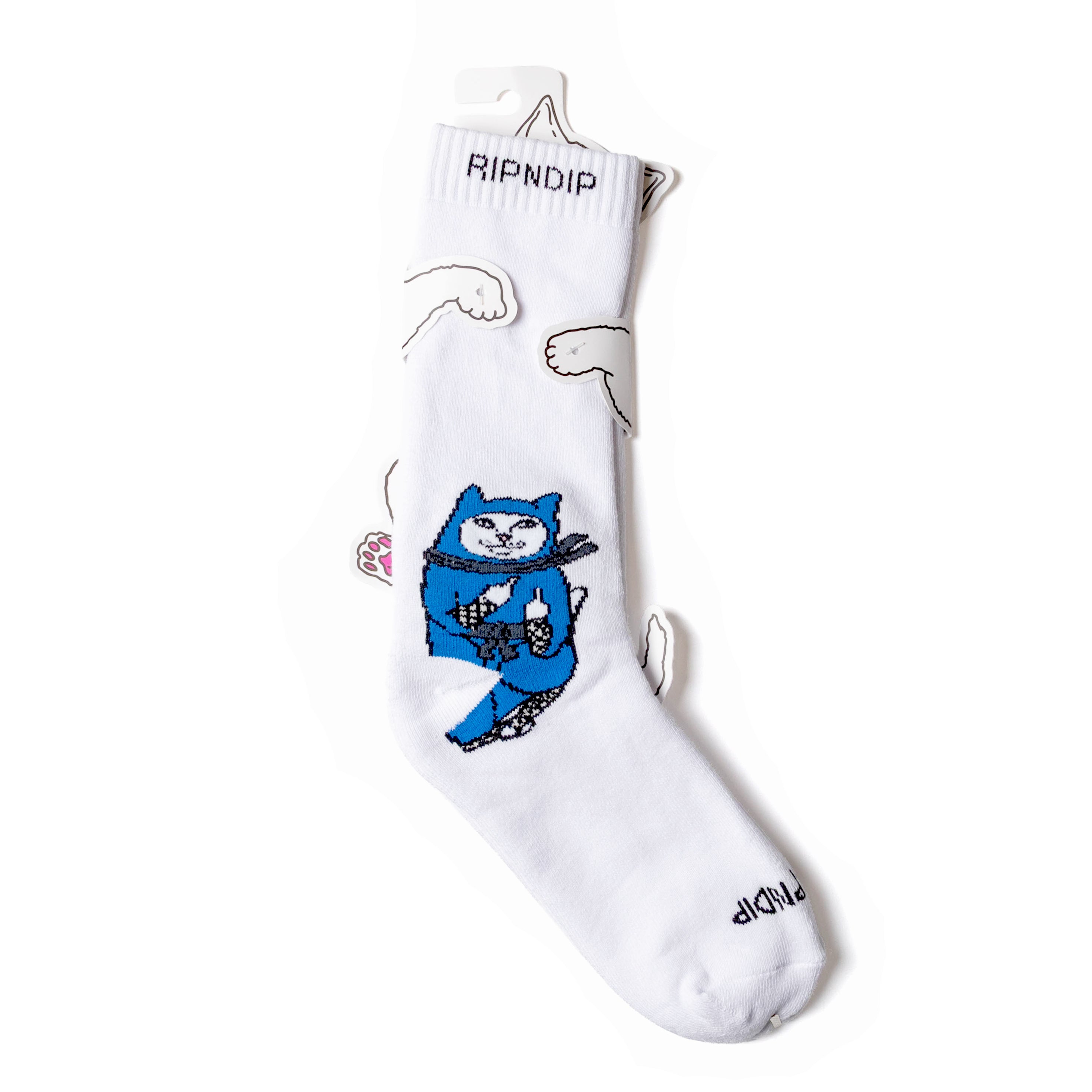 LORD NINJA CREW SOCKS (WHITE)