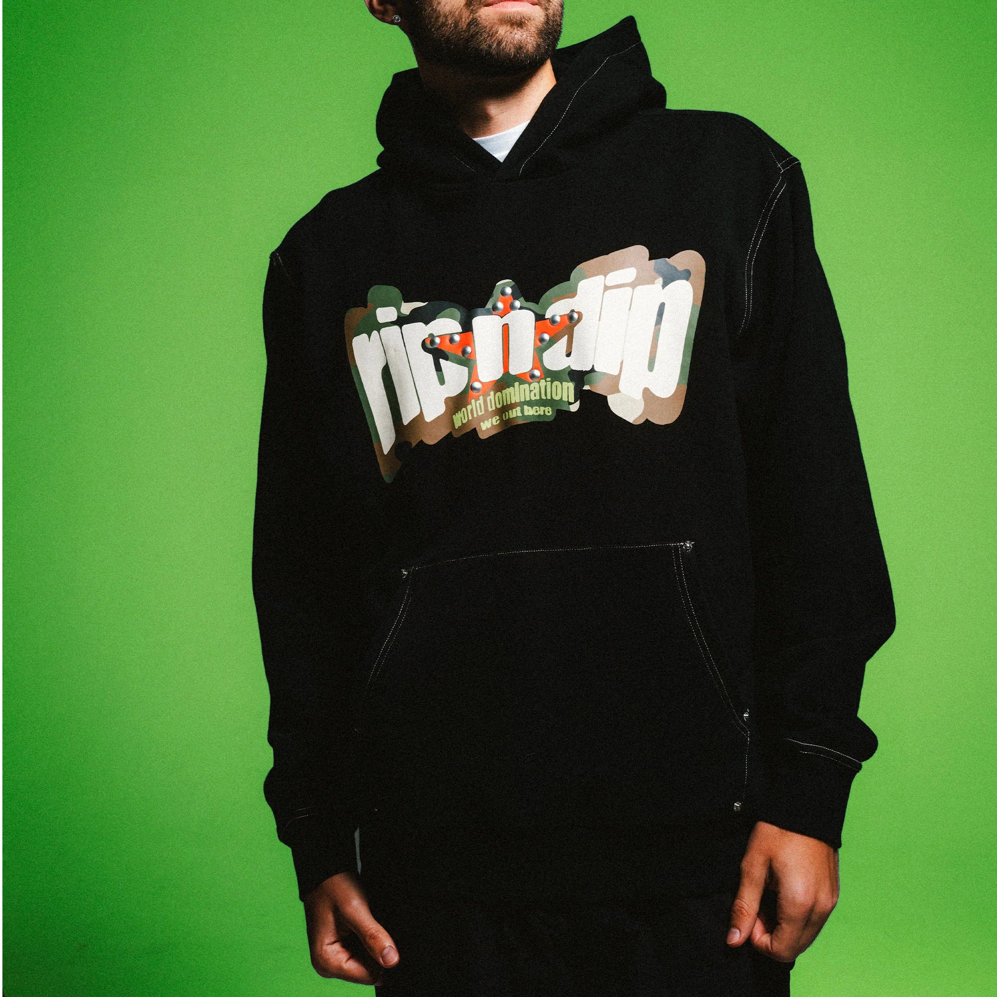 WORLD DOMINATION HOODIE (BLACK)