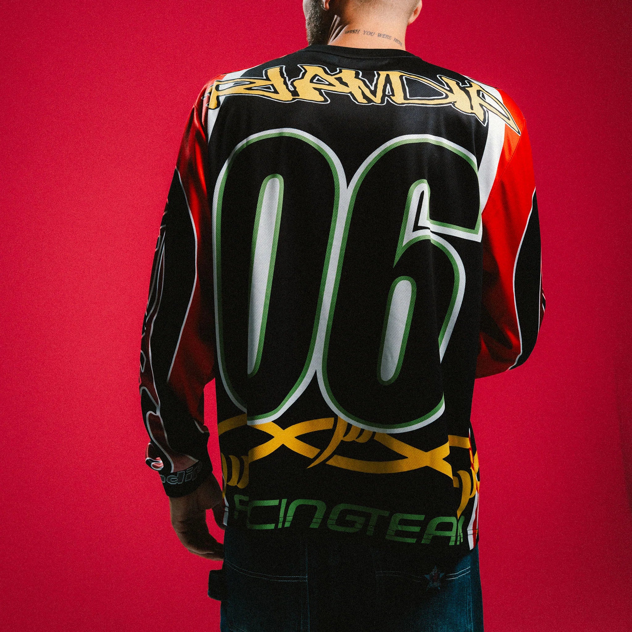 RIPNDIP ALL-STAR LONG SLEEVE JERSEY (RED/BLACK)