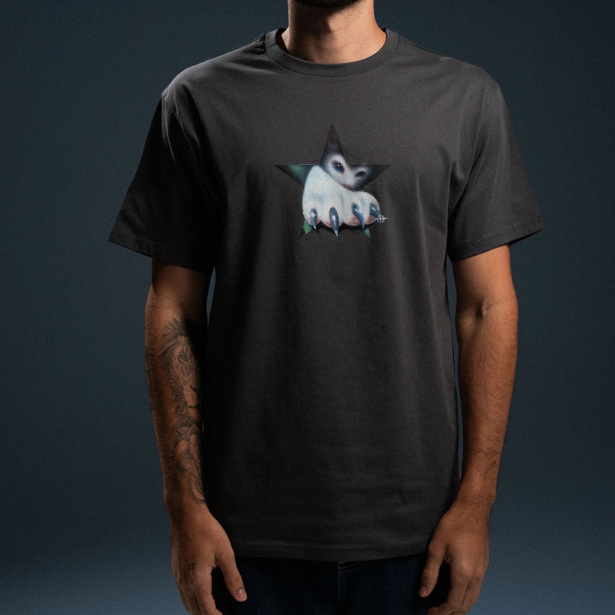 NERM CLAW TEE (CHARCOAL)