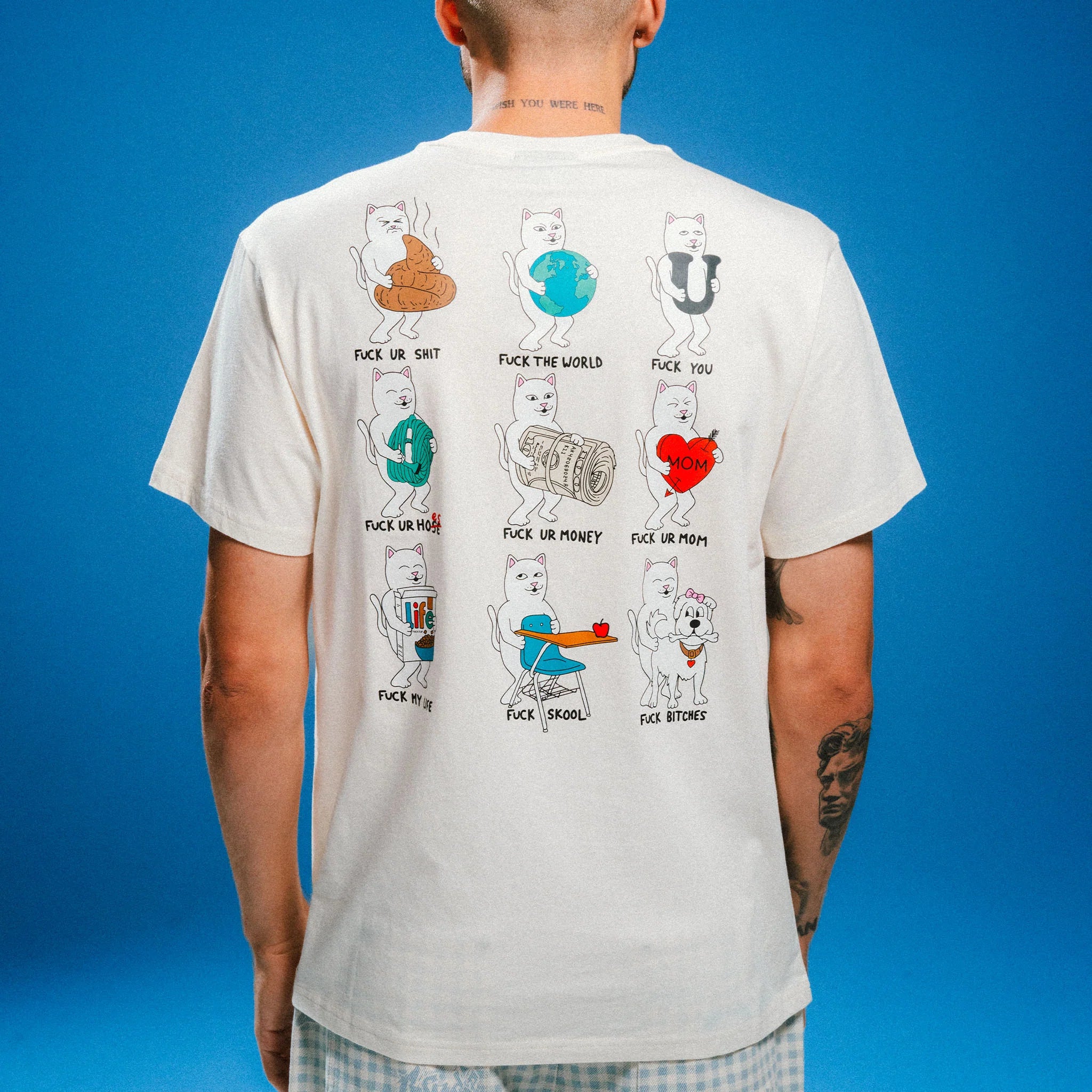 FUCK EVERYTHING TEE (BONE)