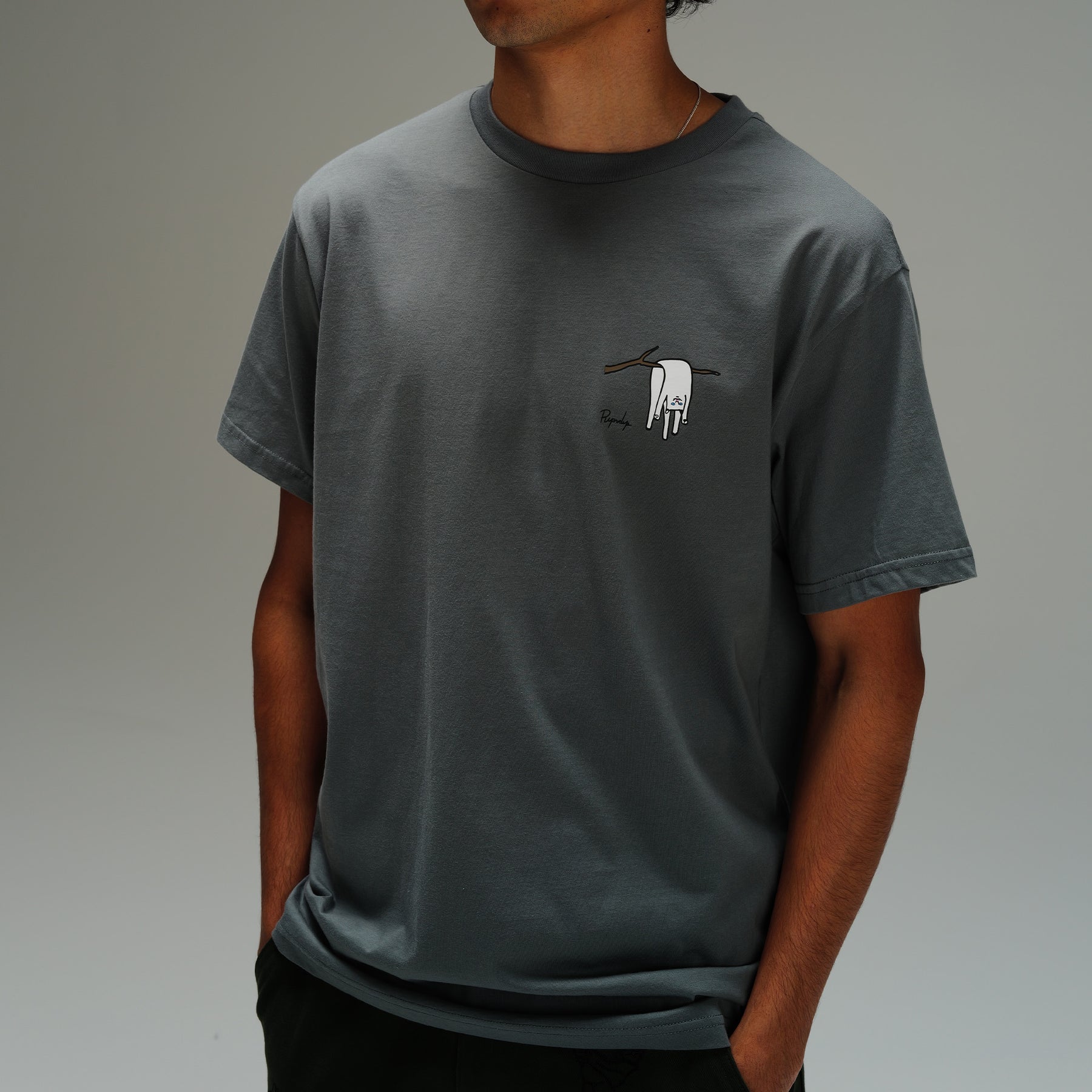 NERMALI TEE (CHARCOAL)