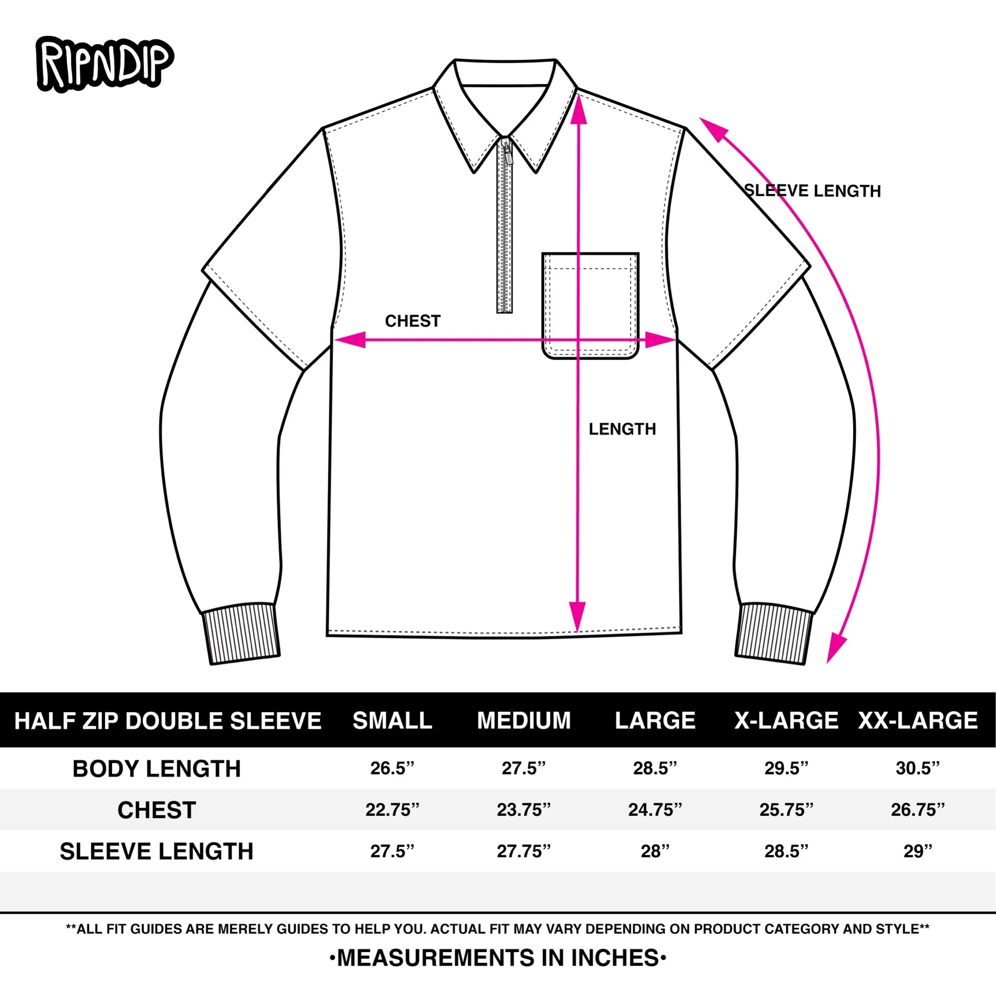 PACIFIC BEACH HALF ZIP DOUBLE SLEEVE TEE