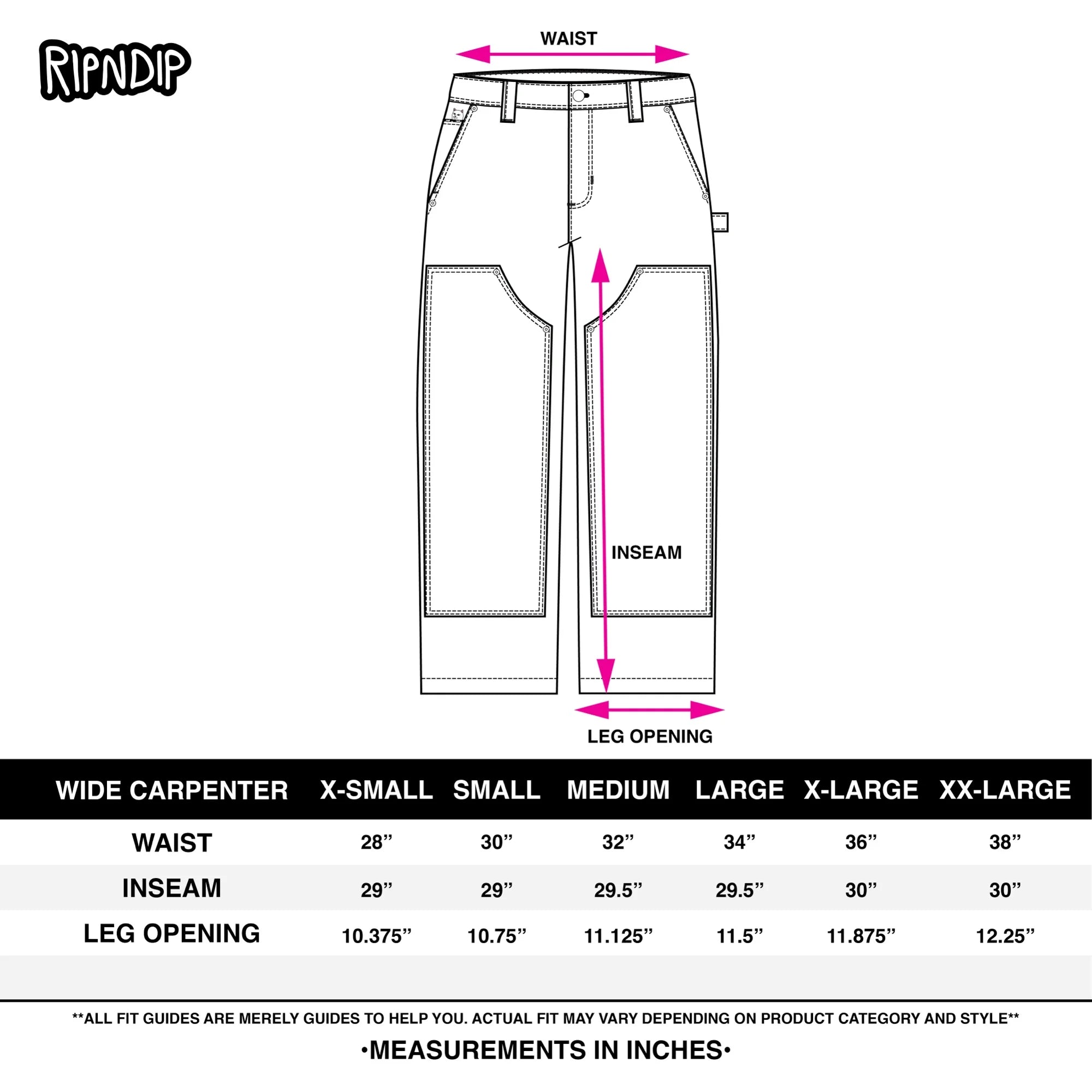 SKYLINE WIDE FIT CARPENTER PANT