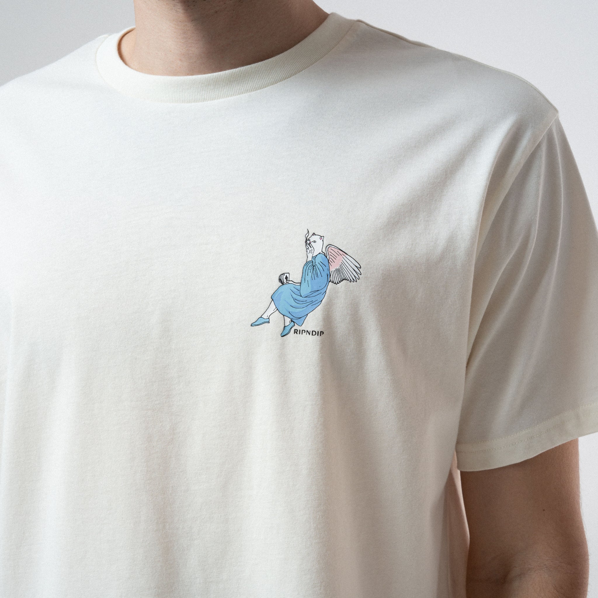 HEAVEN AND HELL TEE (BONE)