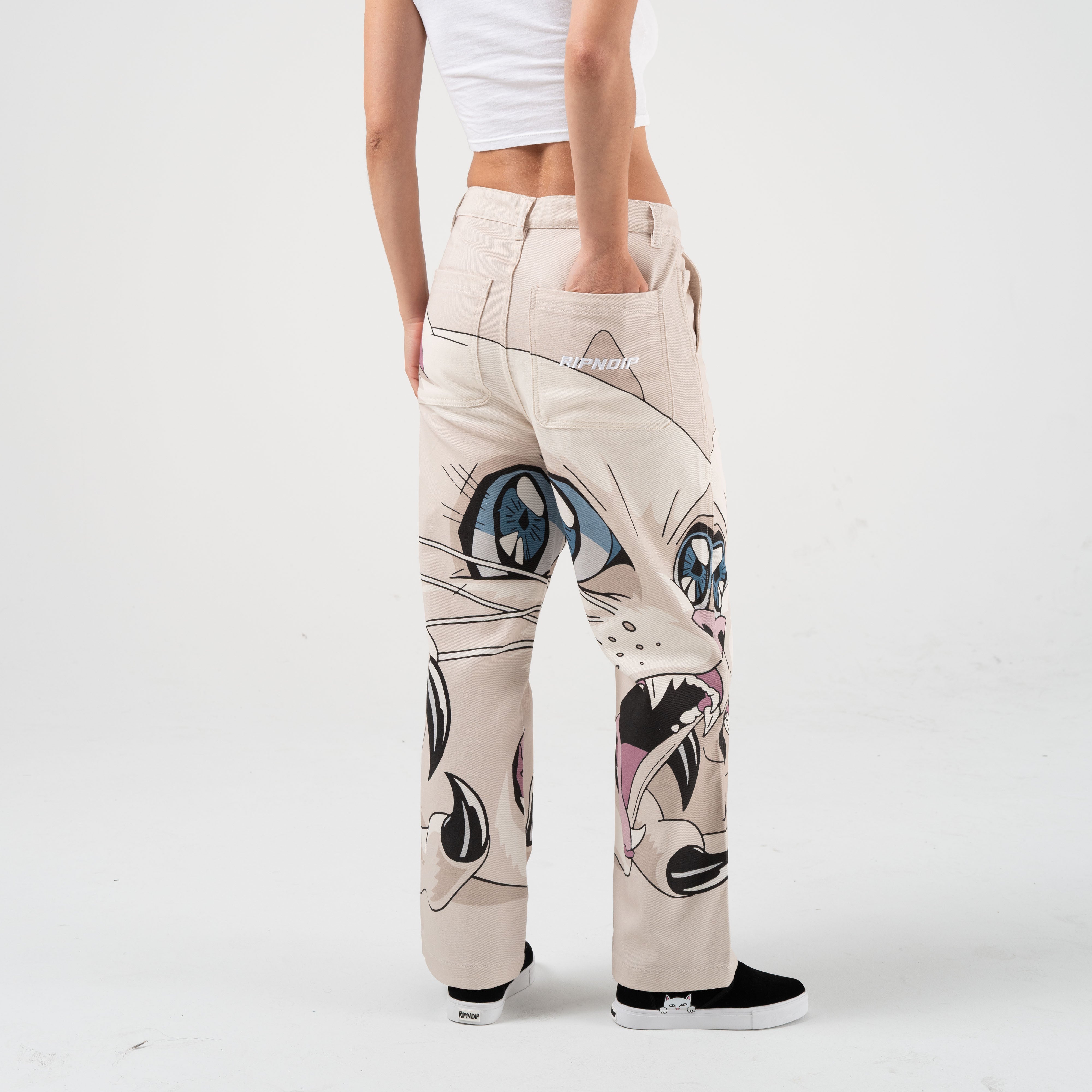 METAL CLAW WIDE LEG PANTS