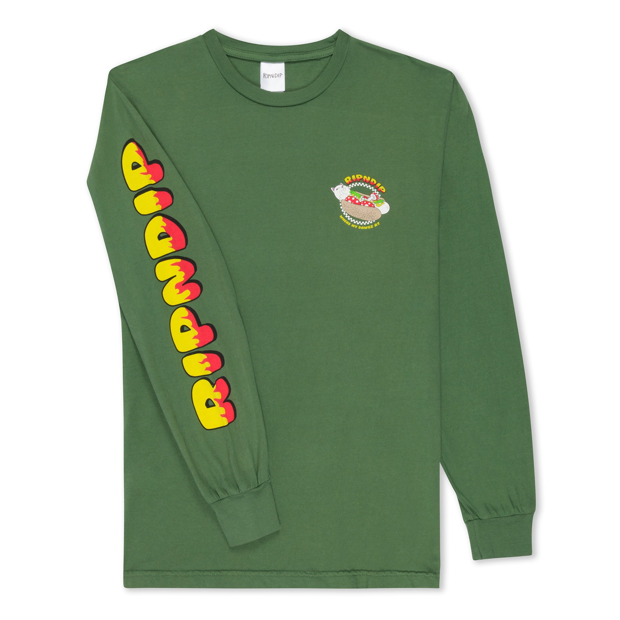 Glizzy Long Sleeve Tee (Olive)
