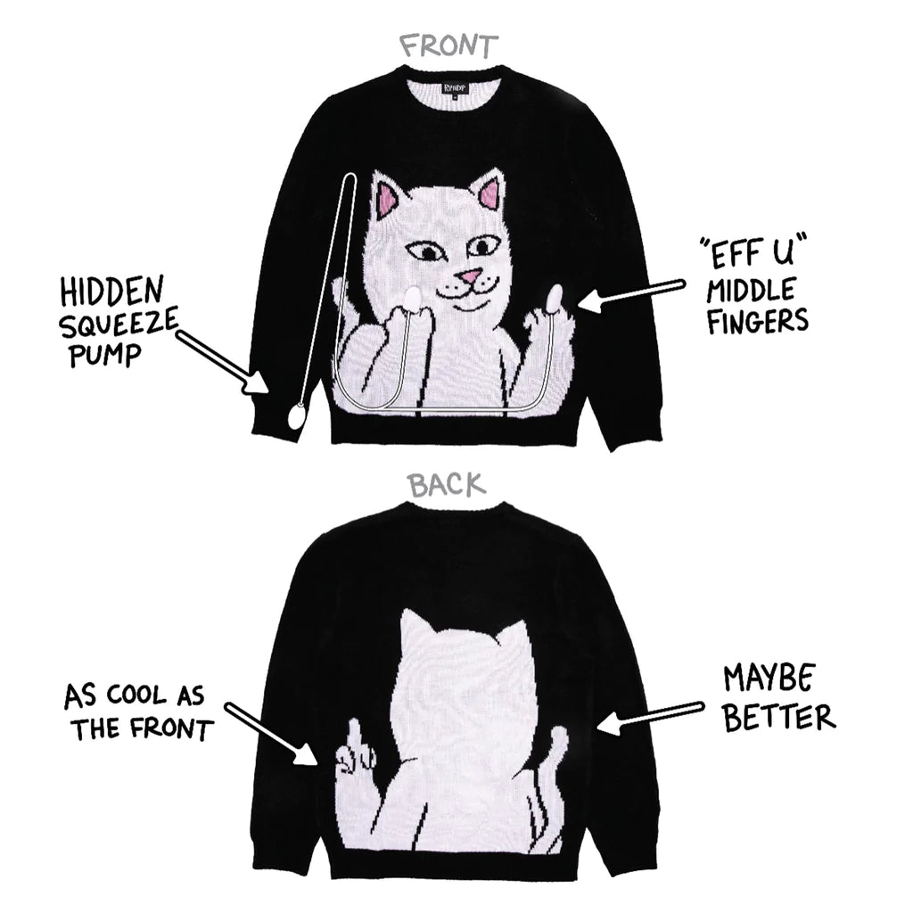 LORD NERMAL FLIPPY KITTY SWEATER